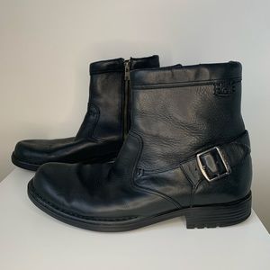 Rockport Men’s Motorcicle Boots Side Zip Up Sz 10